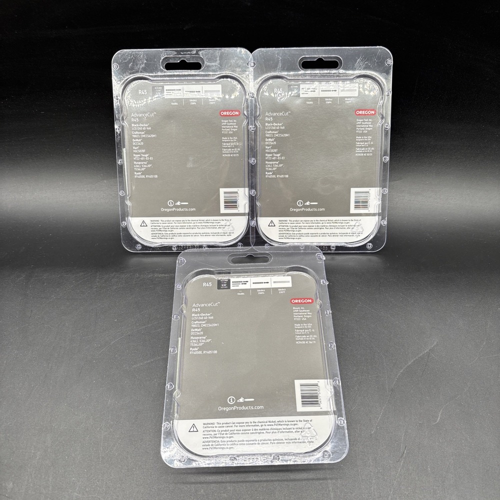 Oregon R45 12" Advance Cut Saw Chain Husqvarna, B&D, Ryobi, Dewalt Lot of 3 NEW - Picture 2 of 4